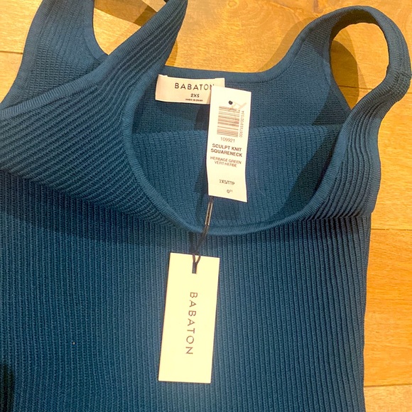 Babaton by Aritzia sculpt knit squareneck top - Picture 2 of 4